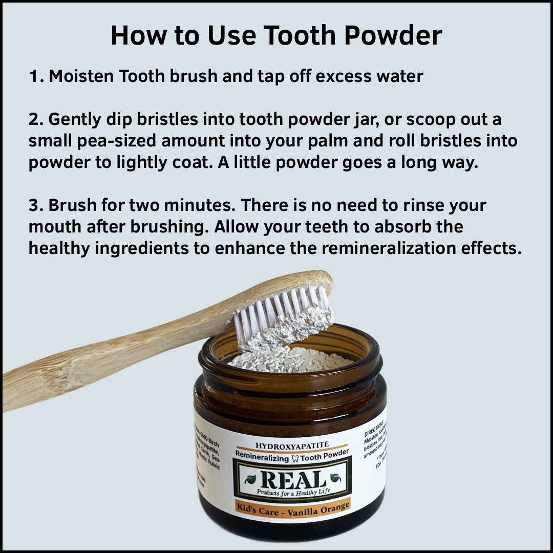 Kid's Care Vanilla Orange Tooth Powder