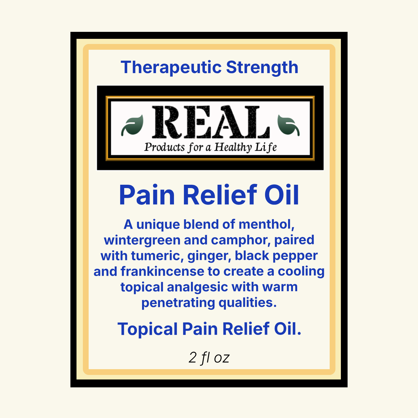 External Analgesic - Pain Relief Oil