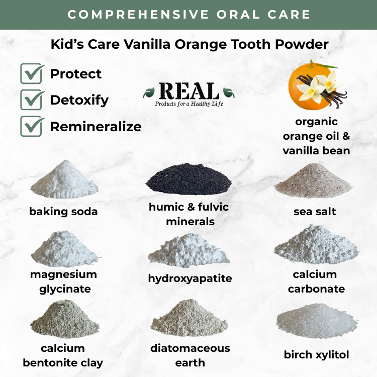 Kid's Care Vanilla Orange Tooth Powder
